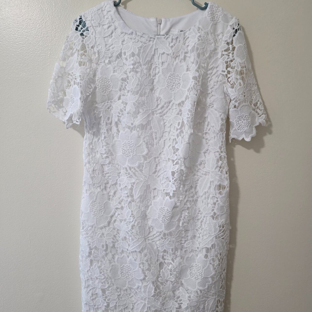 White crochet dress